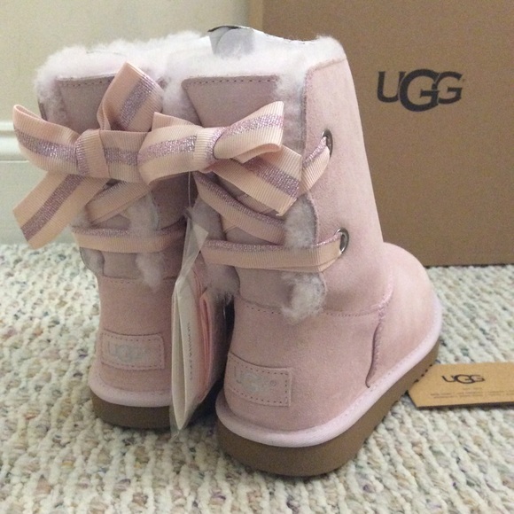 UGG | Shoes | Authentic Blush Pink Ugg Bailey Bow Boots | Poshmark